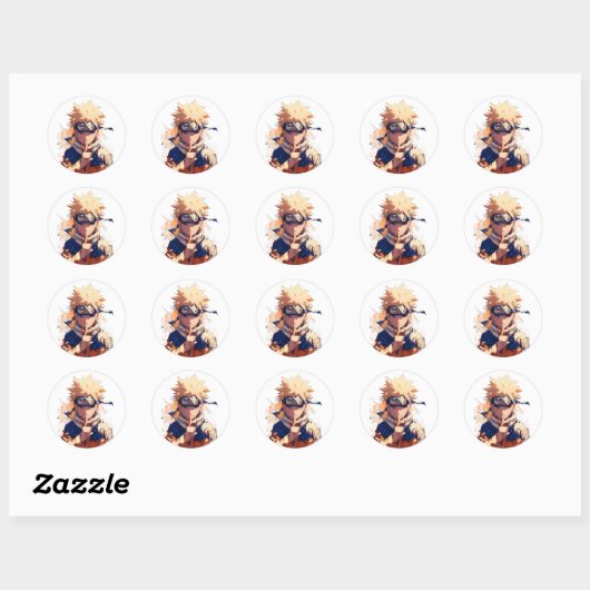 "Naruto Uzumaki Official Anime Sticker - Hokage, R (Blatt)
