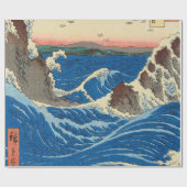 Naruto Whirlpools, Provinz Awa, 1855 von Hiroshige Geschenkpapier (Flach)
