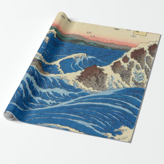 Naruto Whirlpools, Provinz Awa, 1855 von Hiroshige Geschenkpapier (Ungerollt)