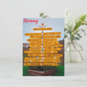 Narvik, Norwegen-Karte (Stehend Vorderseite)