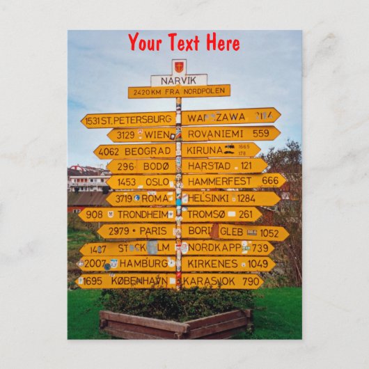 Narvik, Norwegen Postkarte (Vorderseite)