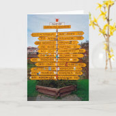 Narvik Wegweiser Karte (Gelbe Blume)