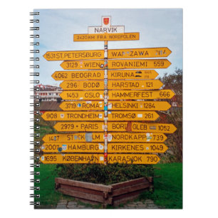 Narvik Wegweiser Notizblock