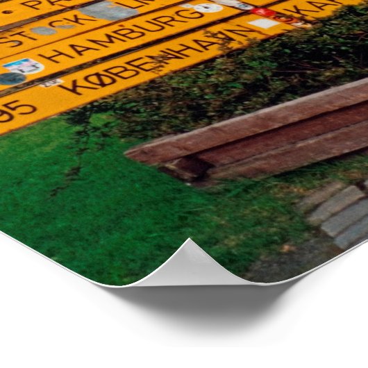 Narvik Wegweiser Poster (Ecke)
