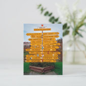 Narvik Wegweiser Postkarte (Stehend Vorderseite)