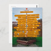 Narvik Wegweiser Postkarte (Vorne/Hinten)