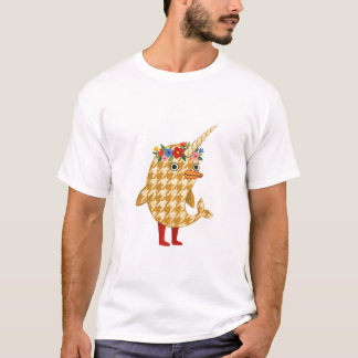 Narwal-Blumenkronen-T-Shirt T-Shirt