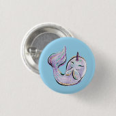 Narwal Der Einhornwal Button (Vorne & Hinten)