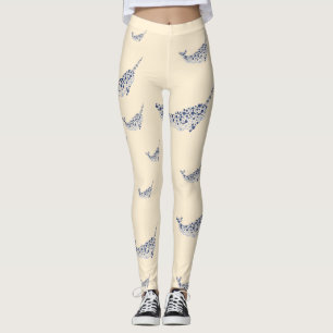 Narwal in Punkten Leggings