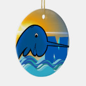 Narwal Keramik Ornament (Rechts)