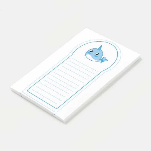 Narwal klebrige Auflage Post-it Klebezettel (angewinkelt)