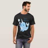 Narwal ‚Meeres-Einhorn‘ Design T-Shirt (Vorne ganz)