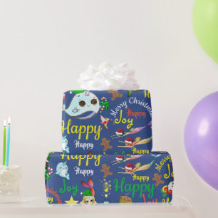 Narwal, Meerjungfrau, Einhorn Benutzerdefinierte N Geschenkpapier