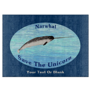 Narwal - Rette das Einhorn Schneidebrett