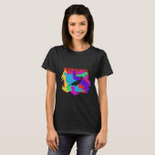 Narwal Tier Mosaik Puzzle T-Shirt (Vorne ganz)