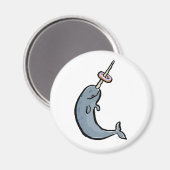Narwal und Donut Magnet (Vorderseite/Rückseite)