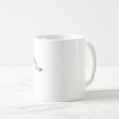Narwal-Wal-Wasserfarbe Kaffeetasse (VorderseiteRechts)