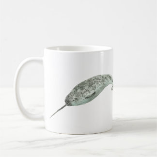 Narwal-Wal-Wasserfarbe Kaffeetasse