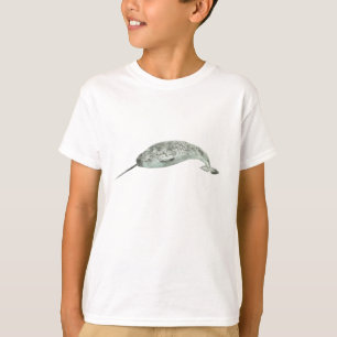 Narwal-Wal-Wasserfarbe T-Shirt