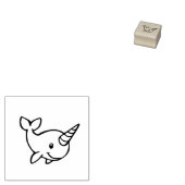 Narwhal 1 gummistempel (Stempel)