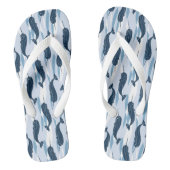 Narwhal Allover Print Dreh Flop Badesandalen (Fußbett)