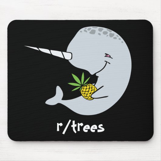 Narwhal Ananas Mousepad (Vorne)
