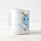 Narwhal Angel Süsse Kaffeetasse (Vorderseite Links)