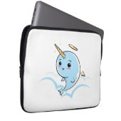 Narwhal Angel Süsse Laptopschutzhülle (Vorne Rechts)
