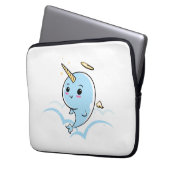 Narwhal Angel Süsse Laptopschutzhülle (Vorderseite Links)