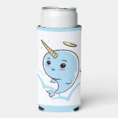 Narwhal Angel Süsse Selters Dosenkühler (Seltzer Vorderseite)