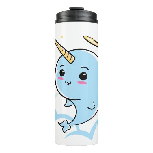 Narwhal Angel Süsse Thermosbecher (Vorderseite)