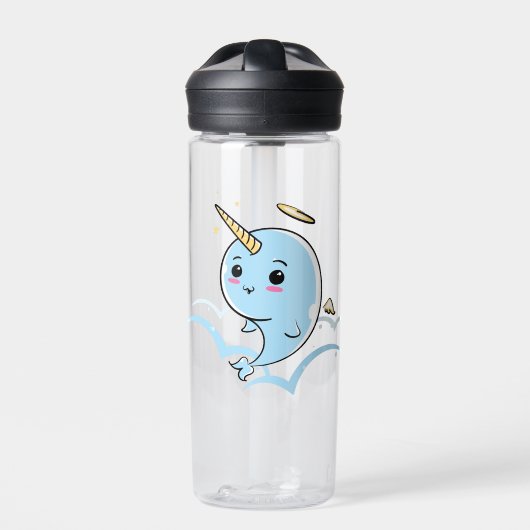 Narwhal Angel Süsse Trinkflasche (Vorderseite)