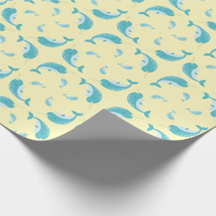 Narwhal Baby Duwer Yellow Gender Neutral Wal Geschenkpapier