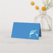 Narwhal Baby Shower Blue Boy Whale