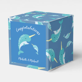 Narwhal Baby Shower Geschenkschachtel
