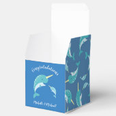Narwhal Baby Shower Geschenkschachtel (Geöffnet)