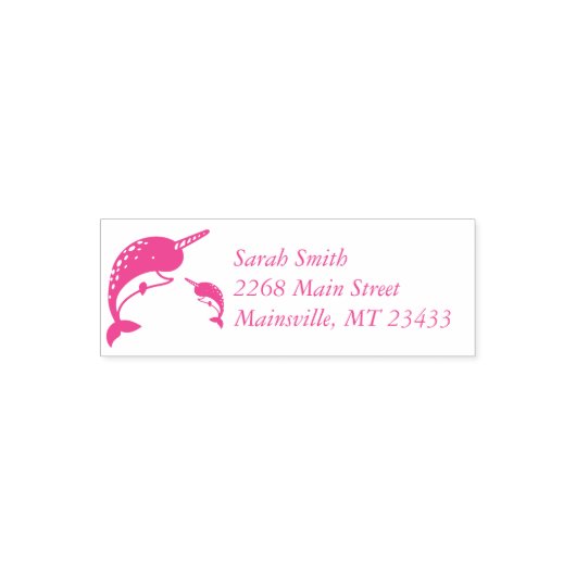 Narwhal Baby Shower Permastempel (Design)