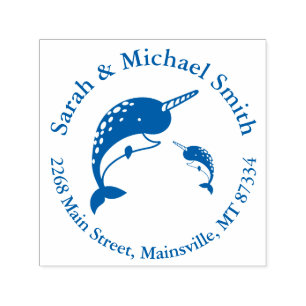Narwhal Baby Shower Permastempel