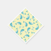 Narwhal Baby Shower Serviette (Ecke)