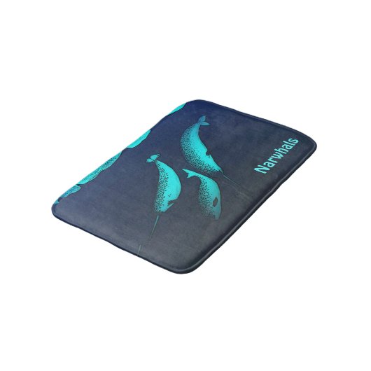 Narwhal Badematte (Schrägansicht)