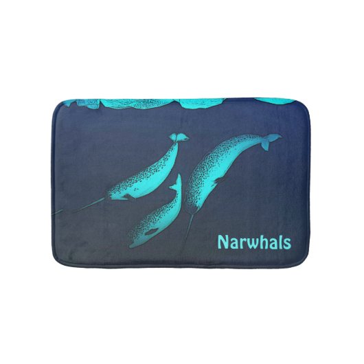 Narwhal Badematte (Vorderseite)