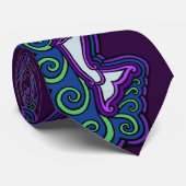 Narwhal bewegt keltische Art-das bunte Krawatte (Gerollt)