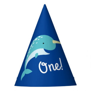 Narwhal Birthday Party Partyhütchen