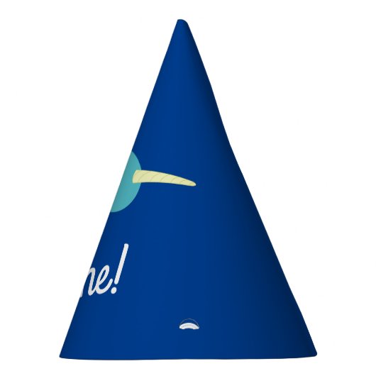 Narwhal Birthday Party Partyhütchen (Rechts)