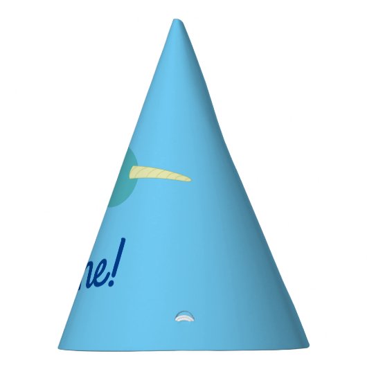 Narwhal Birthday Party Partyhütchen (Rechts)