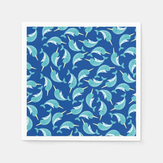 Narwhal Birthday Party Serviette (Vorderseite)