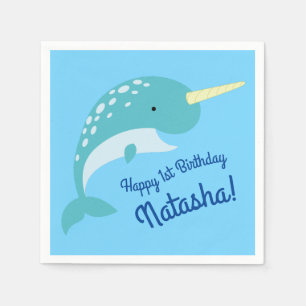 Narwhal Birthday Party Serviette