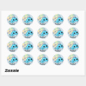 Narwhal Birthday Stickers Personalisiert (Blatt)