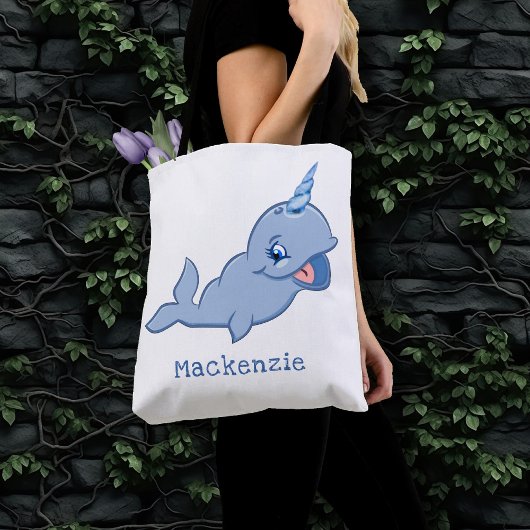 Narwhal Blue | Adorable Baby Kawaii Ocean Diaper Tasche