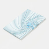 Narwhal Blue Post-it Klebezettel (angewinkelt)